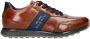 Bugatti leren sneakers cognac - Thumbnail 1