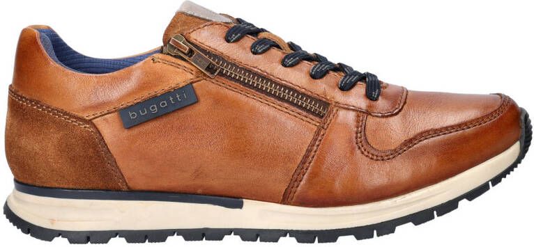 Bugatti leren sneakers cognac