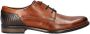 Bugatti leren veterschoenen cognac - Thumbnail 1