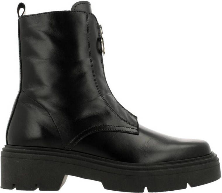 bullboxer leren bikerboots zwart