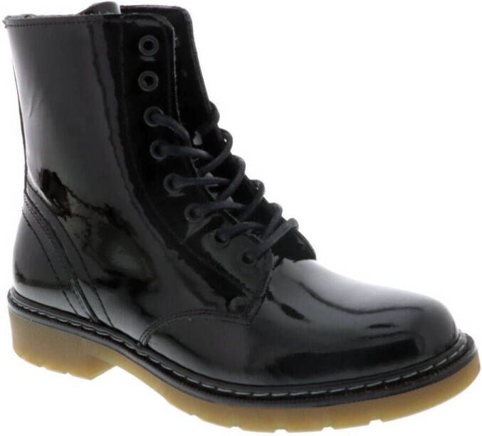 Bullboxer leren veterboots zwart Meisjes Leer Effen 34