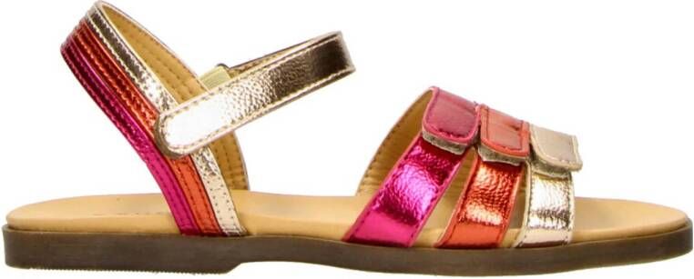 bullboxer sandalen roze oranje goud