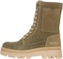 Bullboxer | Meisjes veterboot | Groen suede - Thumbnail 1