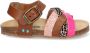 Bunnies JR Becky Beach Meisjes Sandalen Bruin Multi Roze Imitatieleer Gesp - Thumbnail 1