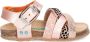 BunniesJR Becky Beach Meisjes Platte Sandalen Roze Print Imitatieleer Gesp - Thumbnail 1