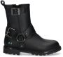 BunniesJR 224866-589 Meisjes Biker Boots Zwart Leer Gesp Met Rits - Thumbnail 2