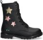 BunniesJR 224864-589 Meisjes Biker Boots Zwart Leer Veters - Thumbnail 1