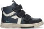 BunniesJR 224833-420 Jongens Hoge Sneakers Blauw Leer Klittenband - Thumbnail 1