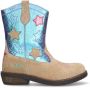 BunniesJR 224826-408 Meisjes Cowboy Boots Taupe Suède Ritssluiting - Thumbnail 1