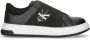 Calvin Klein Zwart Jongens Imitatieleer Logo 30 Sneakers - Thumbnail 1