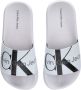 Calvin Klein badslippers wit Jongens Meisjes Rubber Logo 30 - Thumbnail 1