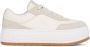 CALVIN KLEIN JEANS leren sneakers ecru taupe - Thumbnail 1