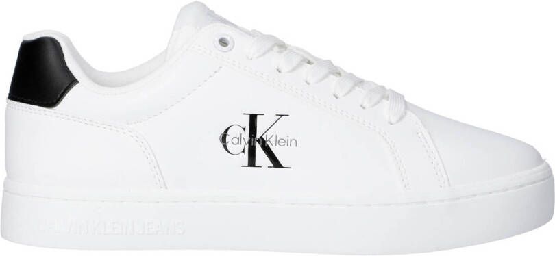 Calvin Klein Sneakers CLASSIC CUPSOLE LACEUP LTH WN met zijlogo vrijetijdsschoen lage schoen veterschoen