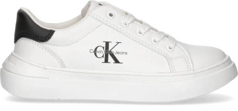 Calvin Klein sneakers wit zwart Jongens Imitatieleer Logo 30