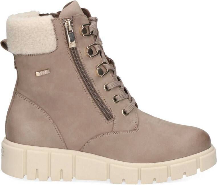 Caprice Amila nubuck veterboots taupe