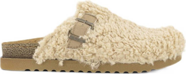 Casa mia teddy clogs ecru