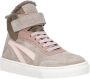 Clic! suède sneakers taupe roze - Thumbnail 1