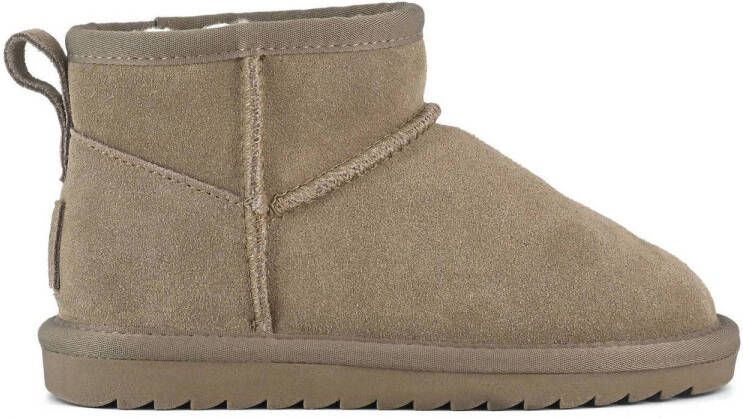 Colors of California suède enkelboots taupe Bruin Suede Effen 32