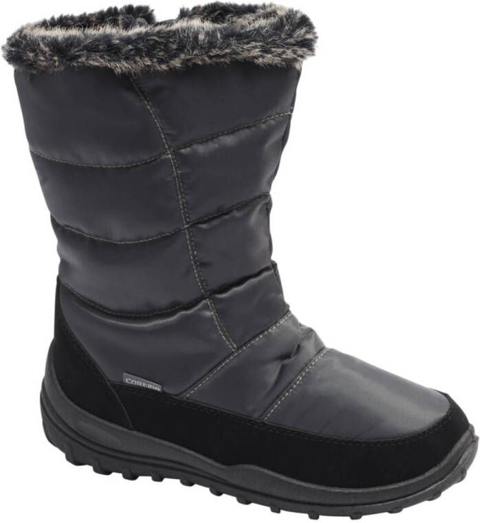 Cortina Grijze snowboot imitatie bont