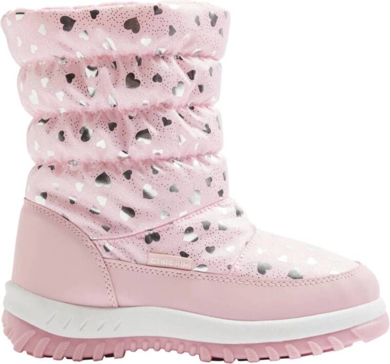 Cortina Roze snowboot hartjes