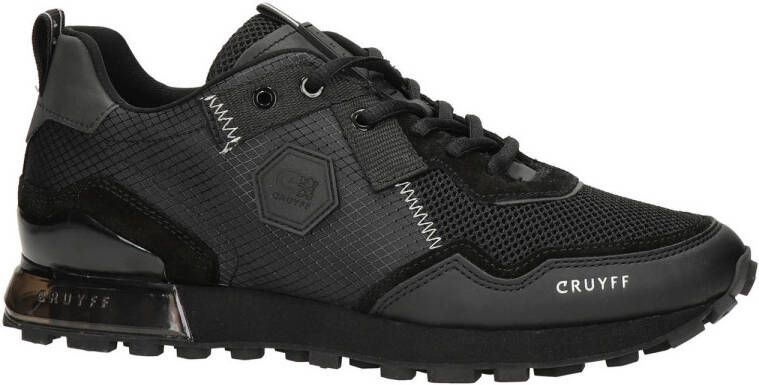 Cruyff Stijlvolle Hex Superbia Sneakers Matt Ripstop Carbon Embossed Black Heren