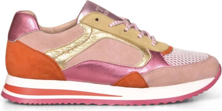 Cycleur de Luxe Daly leren sneakers roze oranje