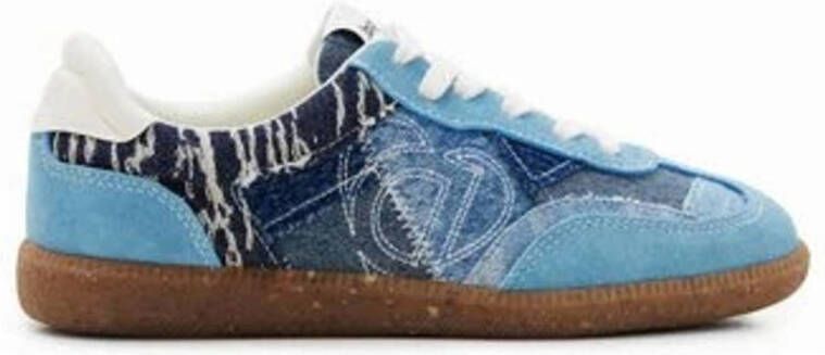 Desigual denim sneakers blauw