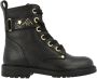 Develab 44366 922 Meisjes Veterboots Zwart - Thumbnail 1