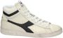 Diadora hoge leren sneakers off white zwart - Thumbnail 1