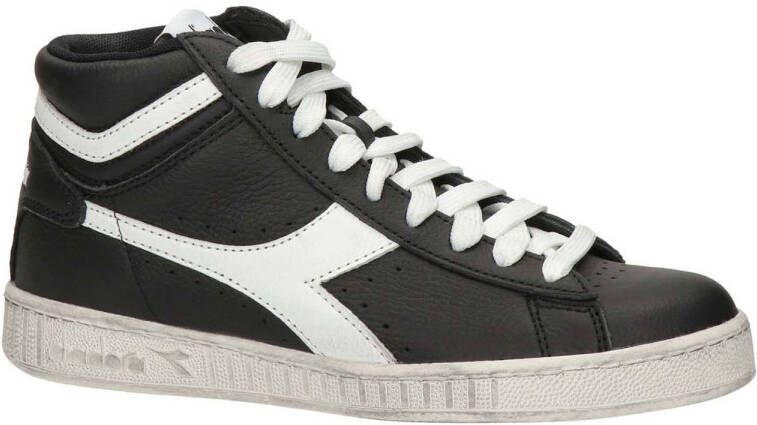 Diadora leren sneakers zwart