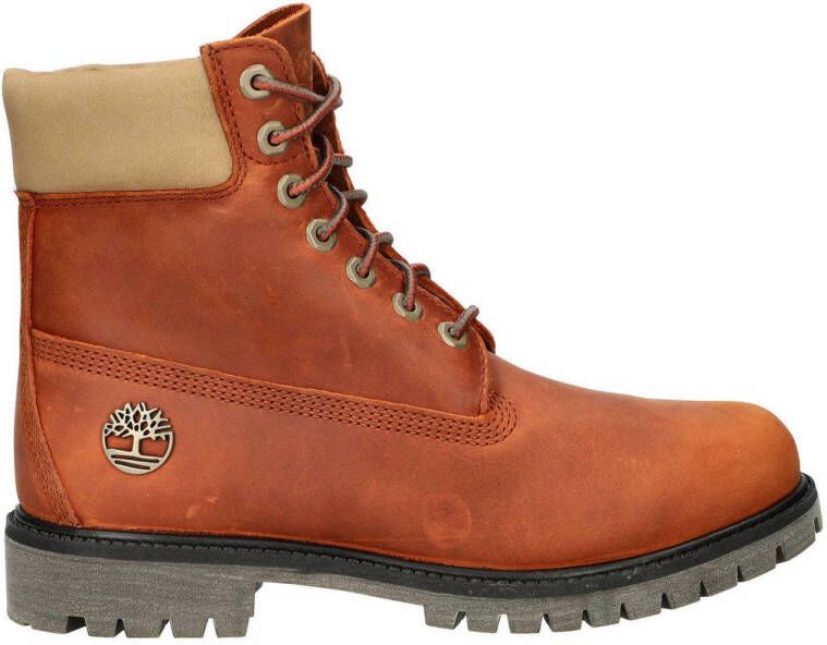 Timberland 6 Inch Premium leren veterboots oranje