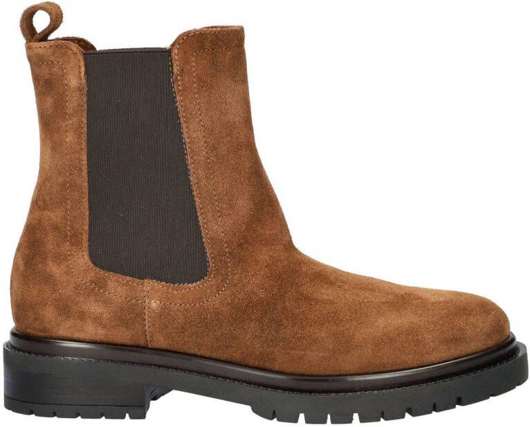 Suède chelsea boots cognac