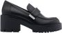 Esprit Zwarte chunky loafer - Thumbnail 1