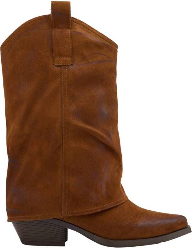 Oxmox cowboylaarzen met flap cognac