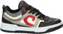 Cruyff Zwarte Leren Sneakers met Rode Accenten Multicolor Dames - Thumbnail 1