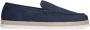 Manfield Heren Blauwe nubuck loafers - Thumbnail 1