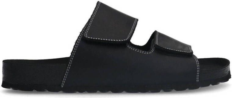 Sacha Heren Zwarte nubuck slippers