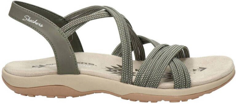 Skechers Sandalen REGGAE SLIM TURN IT UP met elastische riempjes