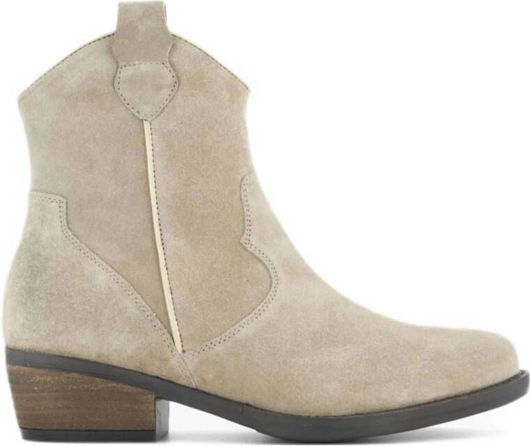 5th Avenue suède cowboylaarzen beige