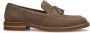 Manfield Heren Beige suède loafers - Thumbnail 1