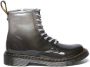 Dr. Martens 1460 Glitter J Kleuter Tiener lak veterboots zwart zilver - Thumbnail 2