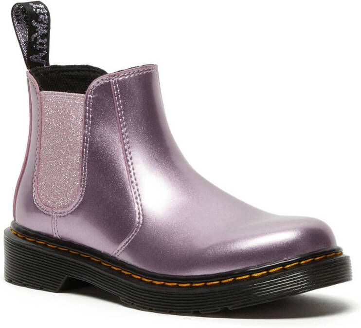 Dr Martens Dr. Martens 2976 J leren enkelboots metallic roze