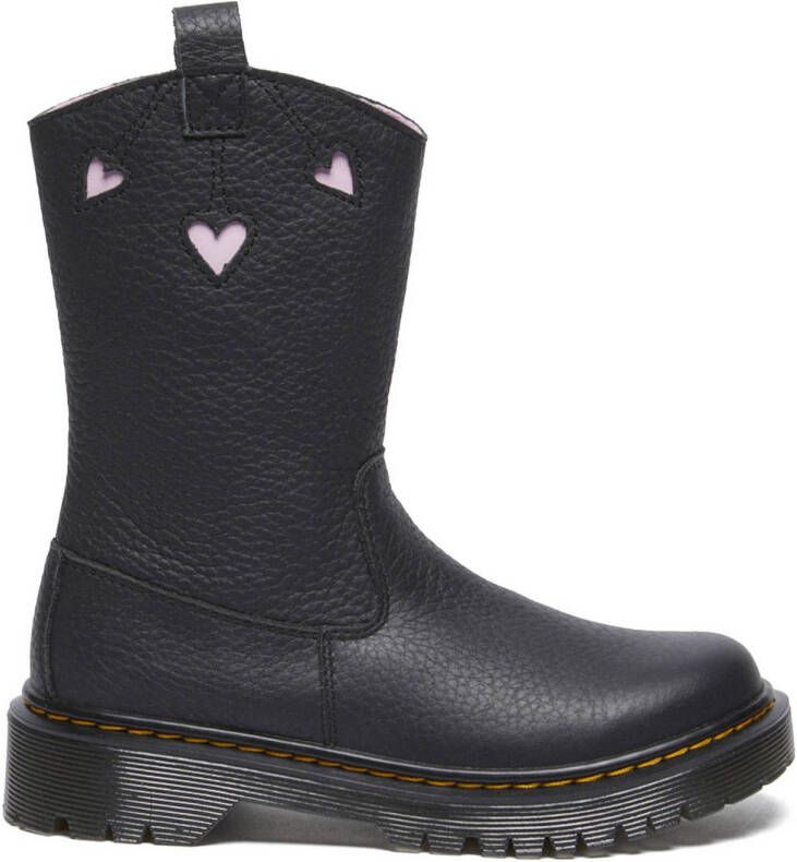 Dr. Martens Bex Heart P-O Boot J leren enkellaarzen zwart lila