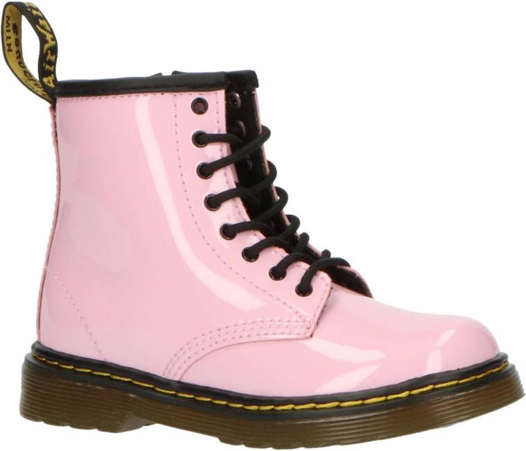 Dr Martens Dr. Martens 1460 T Pale Pink Patent Lamper lakleren veterboots lichtroze