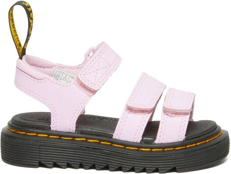 Dr. Martens Klaire T leren sandalen lichtroze