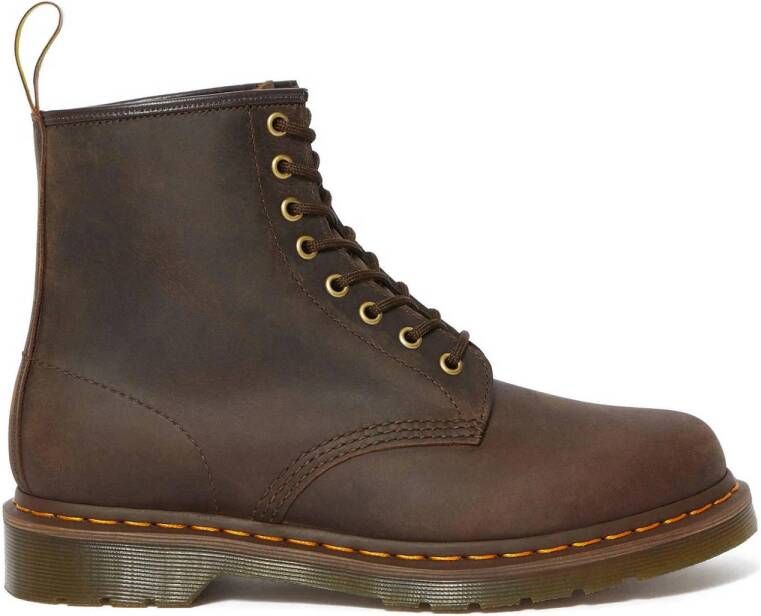 Dr. Martens leren veterboots donkerbruin