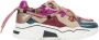 DWRS Jupiter tweed chunky leren sneakers beige fuchsia Roze Meisjes Leer 28 - Thumbnail 1