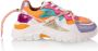 DWRS Jupiter leren sneakers oranje multi Meisjes Leer Meerkleurig 29 - Thumbnail 1