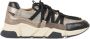 DWRS Los Angeles chunky leren sneakers taupe zwart - Thumbnail 1