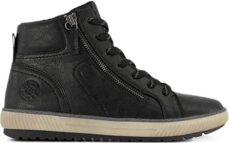 Easy Street Zwarte comfort hoge sneaker